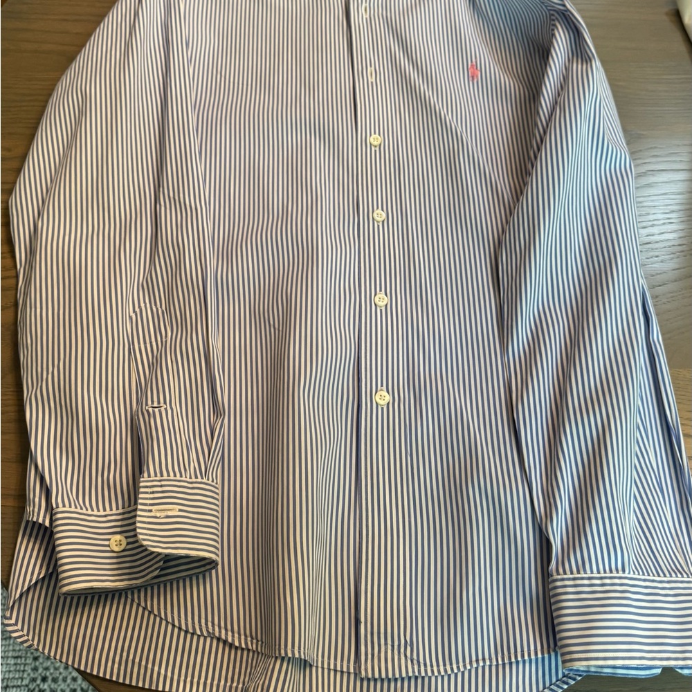 Classic Blue Striped Shirt